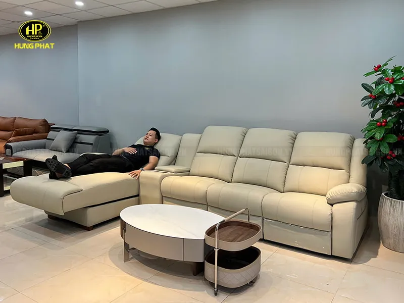 Sản phẩm ghe sofa da bo thu gian chinh dien s219 1 — Công Ty TNHH Nội Thất Hưng Phát Sài Gòn — MST 0312530919
