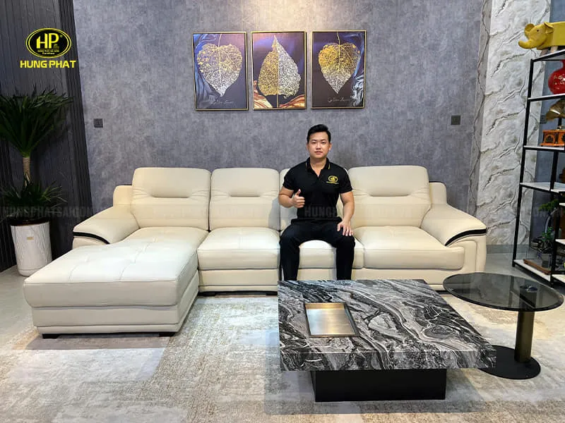 Sản phẩm ghe sofa goc hien dai hd 02p — Công Ty TNHH Nội Thất Hưng Phát Sài Gòn — MST 0312530919