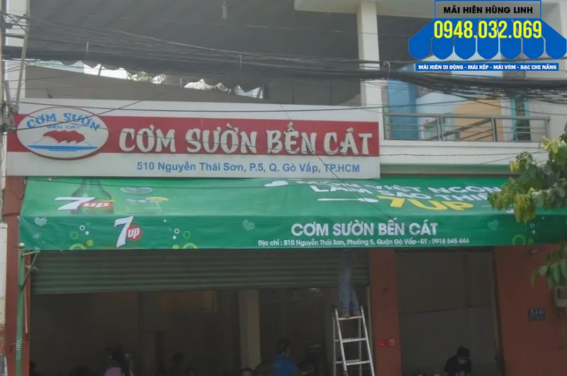 Sản phẩm mai hien di dong 7up — Mái Che Hùng Linh - Công Ty TNHH Sản Xuất Thương Mại Dịch Vụ Quảng Cáo Hùng Linh — MST 0312540321