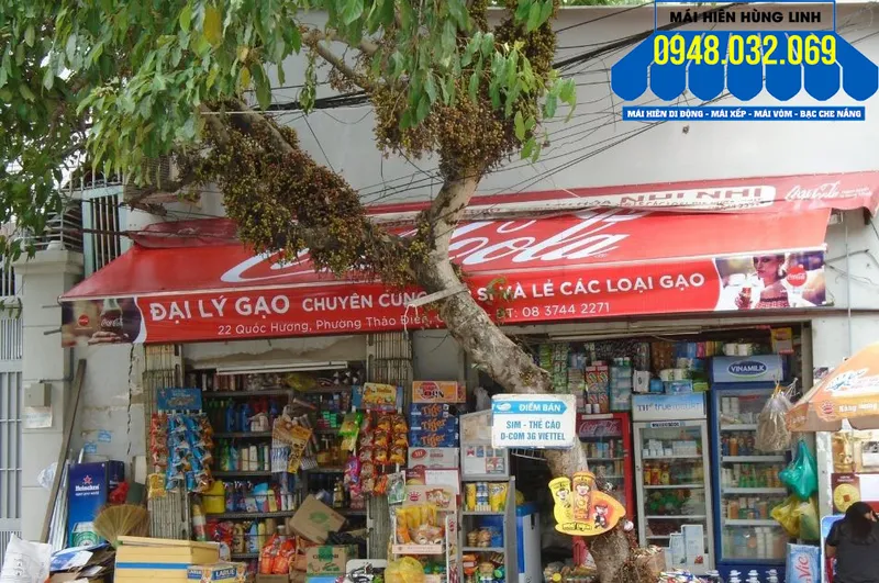 Sản phẩm mai hien di dong coca cola 2 — Mái Che Hùng Linh - Công Ty TNHH Sản Xuất Thương Mại Dịch Vụ Quảng Cáo Hùng Linh — MST 0312540321