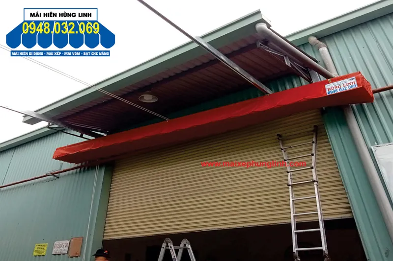 Sản phẩm 1 thi cong mai xep bat han quoc tai quan 7 — Mái Che Hùng Linh - Công Ty TNHH Sản Xuất Thương Mại Dịch Vụ Quảng Cáo Hùng Linh — MST 0312540321
