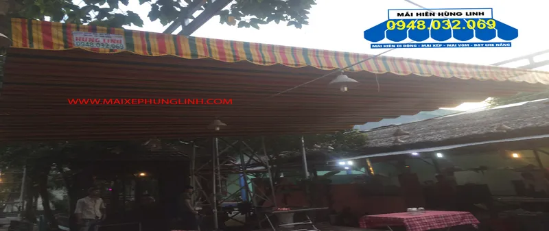 Sản phẩm mai bat xep di dong quan nhau q12 — Mái Che Hùng Linh - Công Ty TNHH Sản Xuất Thương Mại Dịch Vụ Quảng Cáo Hùng Linh — MST 0312540321