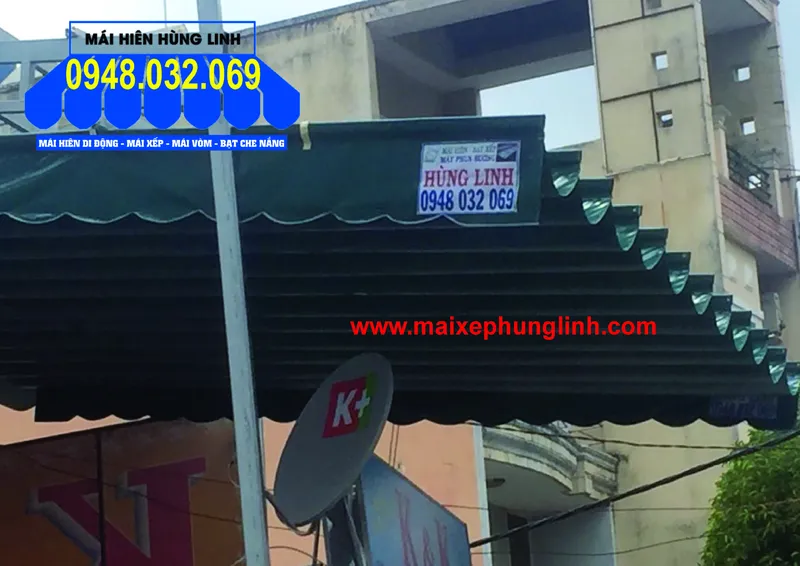 Sản phẩm mai xep di dong quan cafe quan tan phu — Mái Che Hùng Linh - Công Ty TNHH Sản Xuất Thương Mại Dịch Vụ Quảng Cáo Hùng Linh — MST 0312540321