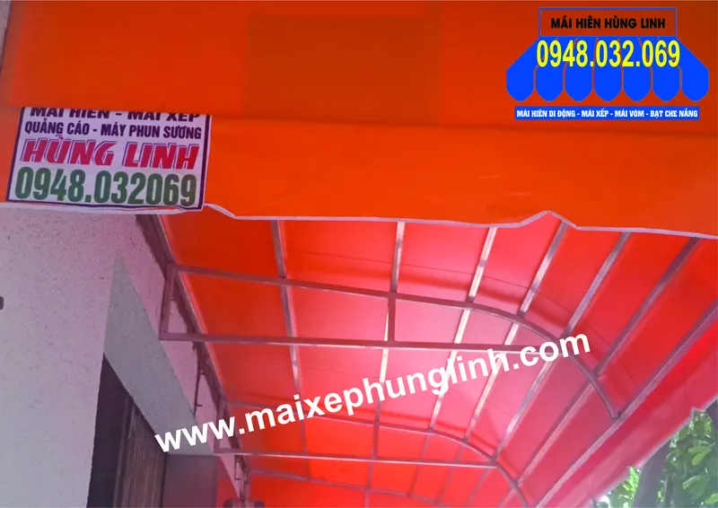 Sản phẩm 1 lap dat mai vom bat han quoc quan go vap2 — Mái Che Hùng Linh - Công Ty TNHH Sản Xuất Thương Mại Dịch Vụ Quảng Cáo Hùng Linh — MST 0312540321
