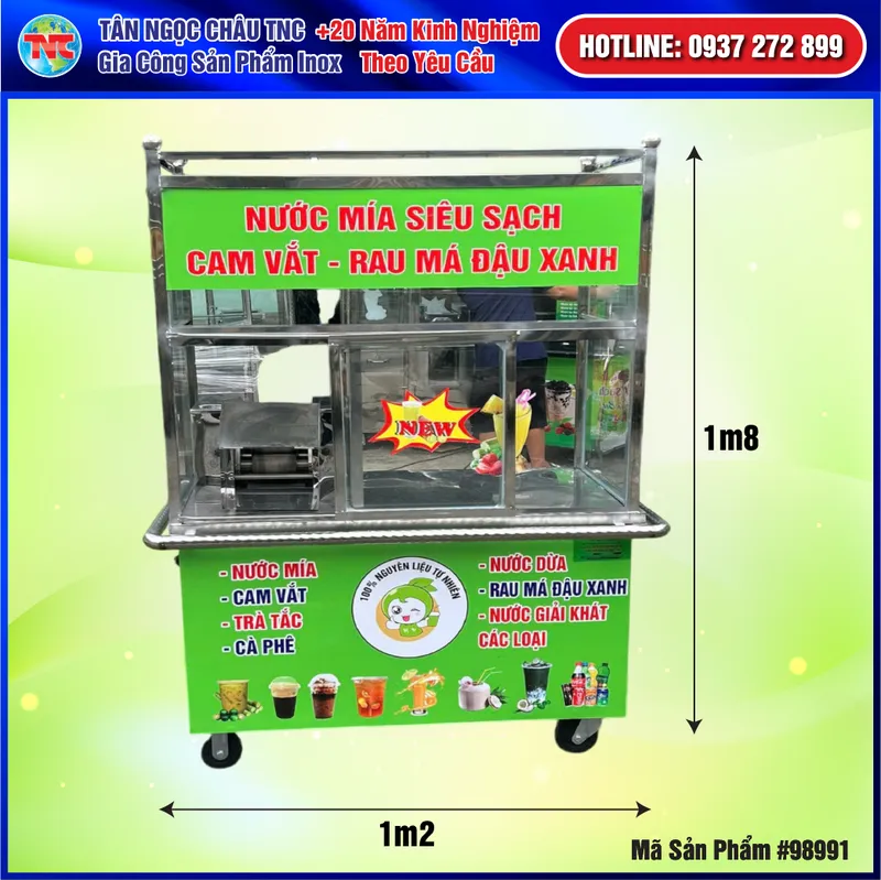 Sản phẩm 23.11.24 xe mia no video 01 — Inox Tân Ngọc Châu - Công Ty TNHH Thương Mại Dịch Vụ Sản Xuất Tân Ngọc Châu TNC — MST 0312558103