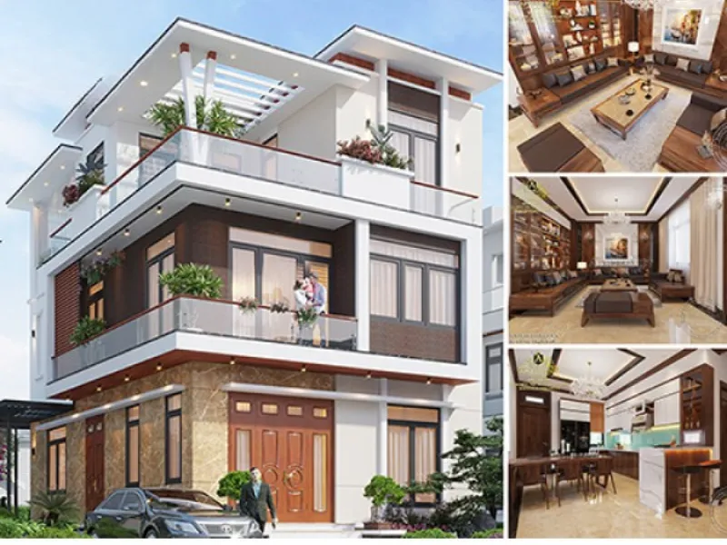 Sản phẩm thiet ke biet thu sang trong — Công Ty TNHH Nhà Hiện Đại — MST 0312569426