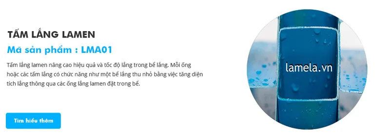Sản phẩm slide1 — Tấm Lắng Lamen - Công Ty TNHH LAMELA — MST 0312569673