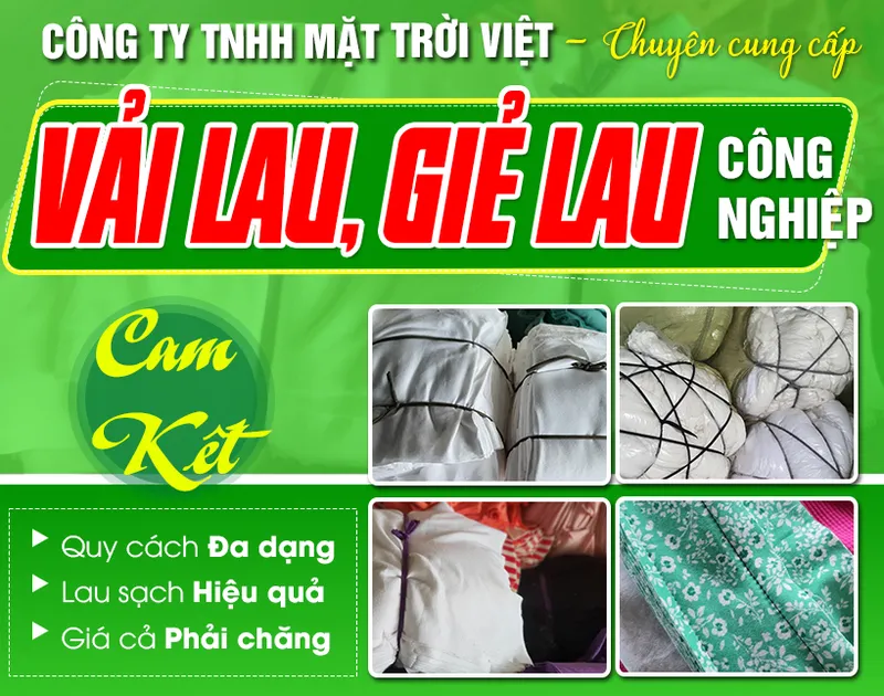 Sản phẩm anhgioithieu — Vải Lau Công Nghiệp Mặt Trời Việt - Công Ty TNHH TM DV Thu Mua Phế Liệu Xây Dựng
Mặt Trời Việt — MST 0312595190