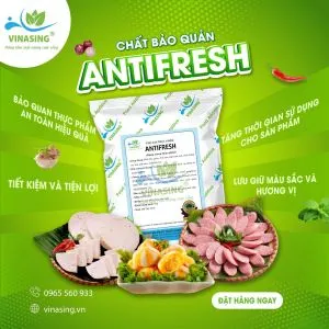 Sản phẩm antifresh01_1754304598 — Phụ Gia Thực Phẩm Vinasing - Công Ty Trách Nhiệm Hữu Hạn Phát Triển Khoa Học
Vinasing — MST 0312675110