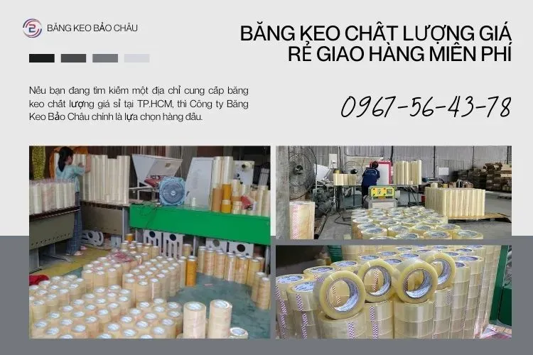 Sản phẩm bang keo chat luong gia re giao hang mien phi 0x0 — Công Ty TNHH TMDV Sản Xuất Băng Keo Bảo Châu — MST 0312697202