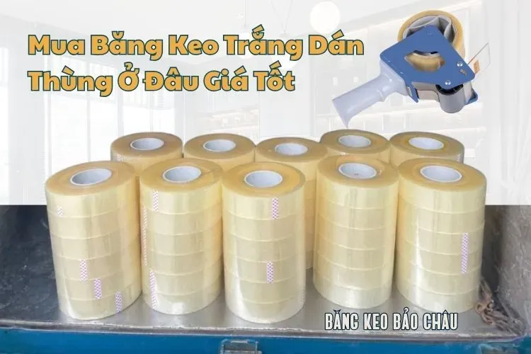 Sản phẩm mua bang keo trang dan thung o dau gia tot 0x0 — Công Ty TNHH TMDV Sản Xuất Băng Keo Bảo Châu — MST 0312697202