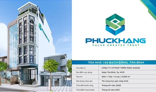 Sản phẩm 540x317 hinh dai dien toa nha 103 bach dang — Phuc Khang Group - Công Ty CP Phát Triển Phúc Khang — MST 0312699880