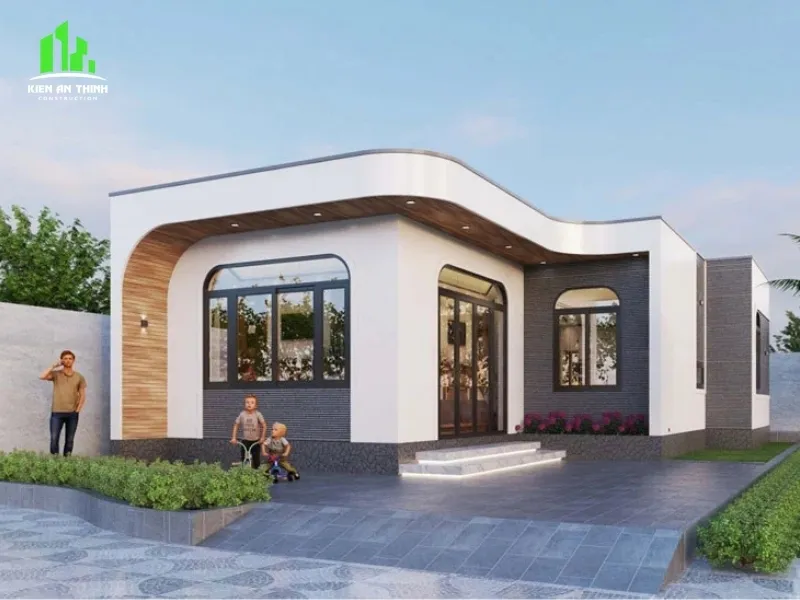 Sản phẩm 15 mau nha mai bang 1 tang hien dai dep nhat 2026 we9ylthn — Công Ty Cổ Phần Xây Dựng Và Thương Mại Kiến An Thịnh — MST 0312701441
