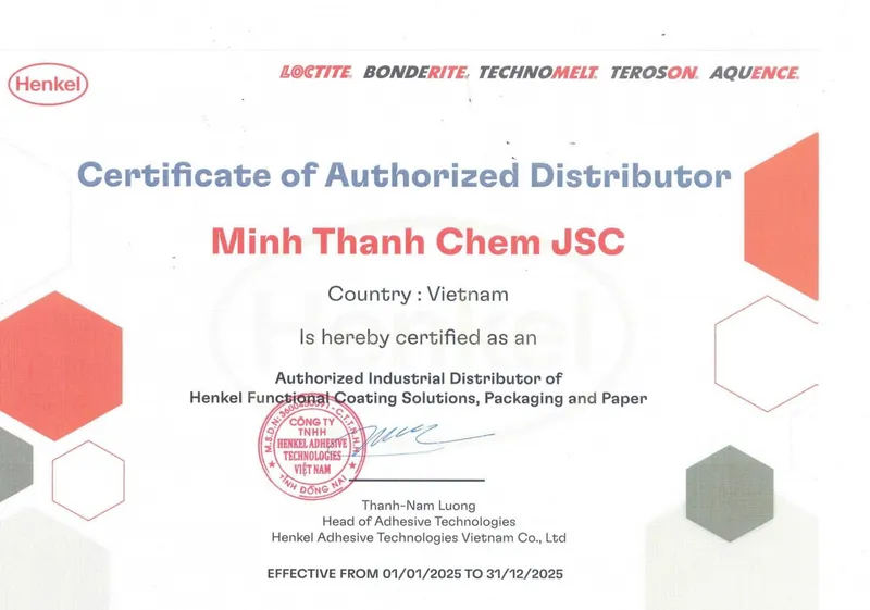 Sản phẩm henkel 92520 — Hóa Chất Minh Thanh - Công Ty CP Hóa Chất Minh Thanh — MST 0312710968