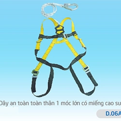 Sản phẩm day an toan toan than 1 moc lon co mieng cao su d06a — Bảo Hộ Lao Động Dương Châu - Công Ty TNHH Bảo Hộ Lao Động Dương Châu — MST 0312763624