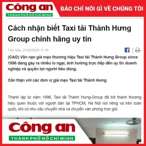 Sản phẩm cach nhan biet taxi tai thanh hung group chinh hang uy tin 1774226572 — Thùng Carton Thành Hưng - Công Ty TNHH MTV Thương Mại Dịch Vụ Vận Tải Quốc Tế
Thành Hưng — MST 0312805465