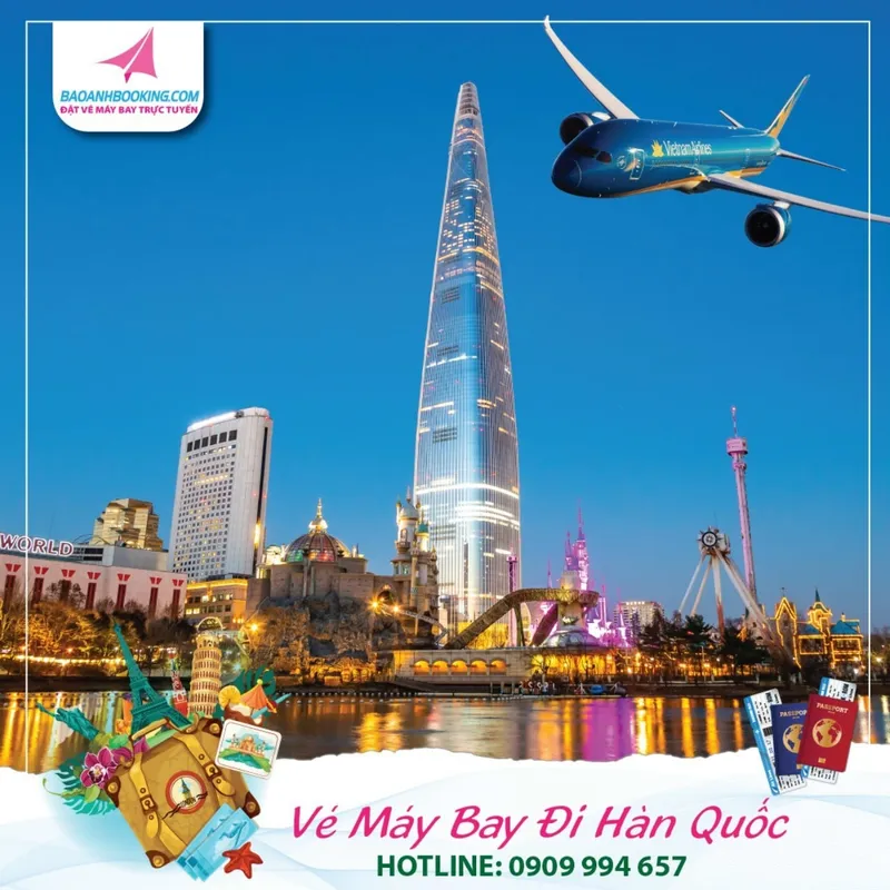 Sản phẩm ve may bay di han quoc — Công Ty Thương Mại Dịch Vụ Thiên Minh Tâm — MST 0312818288