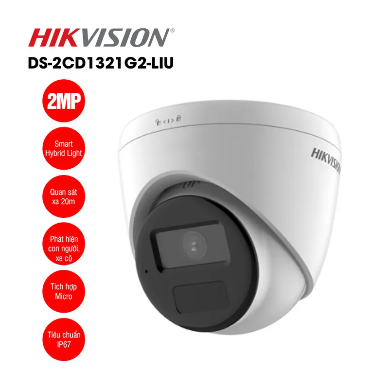 Sản phẩm camera ip 2mp ban cau hikvision ds 2cd1321g2 liu 1a — Thiết Bị An Ninh Khải Minh - Công Ty TNHH Công Nghệ Viễn Thông Khải Minh — MST 0312870545