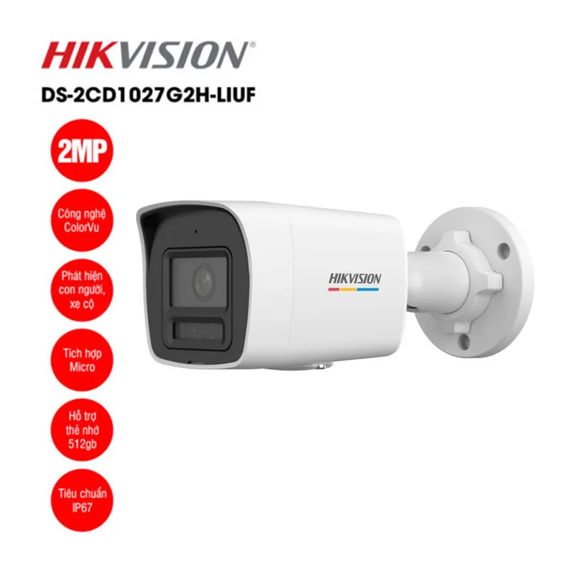Sản phẩm camera ip 2mp hikvision ds 2cd1027g2h liuf 1 1 — Thiết Bị An Ninh Khải Minh - Công Ty TNHH Công Nghệ Viễn Thông Khải Minh — MST 0312870545
