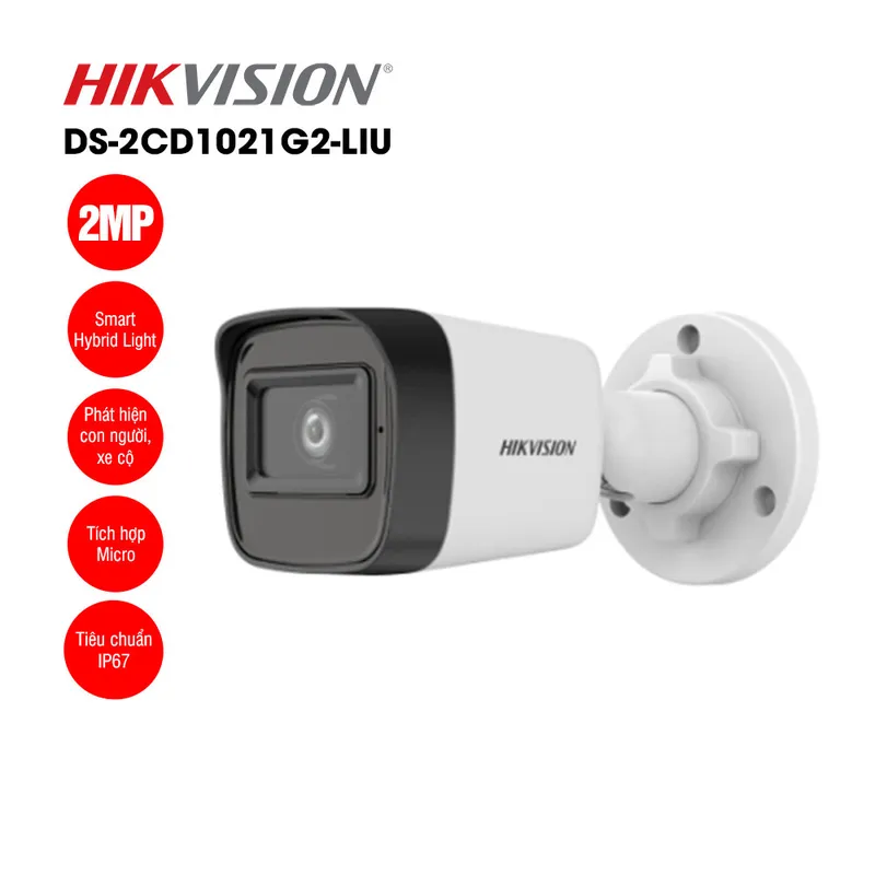 Sản phẩm camera ip 2mp than tru hikvision ds 2cd1021g2 liu 1a — Thiết Bị An Ninh Khải Minh - Công Ty TNHH Công Nghệ Viễn Thông Khải Minh — MST 0312870545