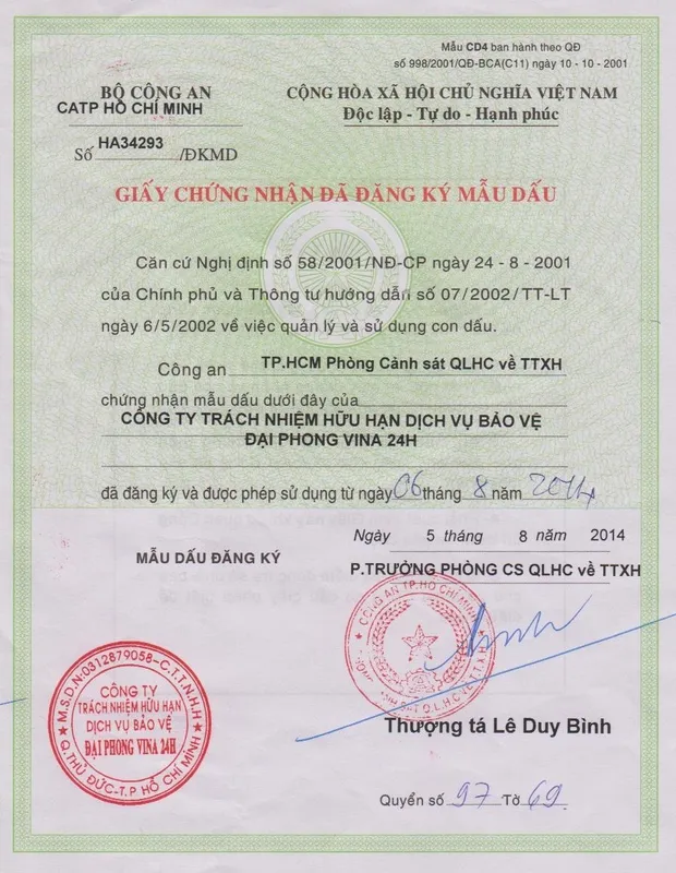 Sản phẩm 400586990747_MAU DAU 24H.JPG — Bảo Vệ 24H - Công Ty TNHH Dịch Vụ Bảo Vệ Đại Phong Vina 24H — MST 0312879058