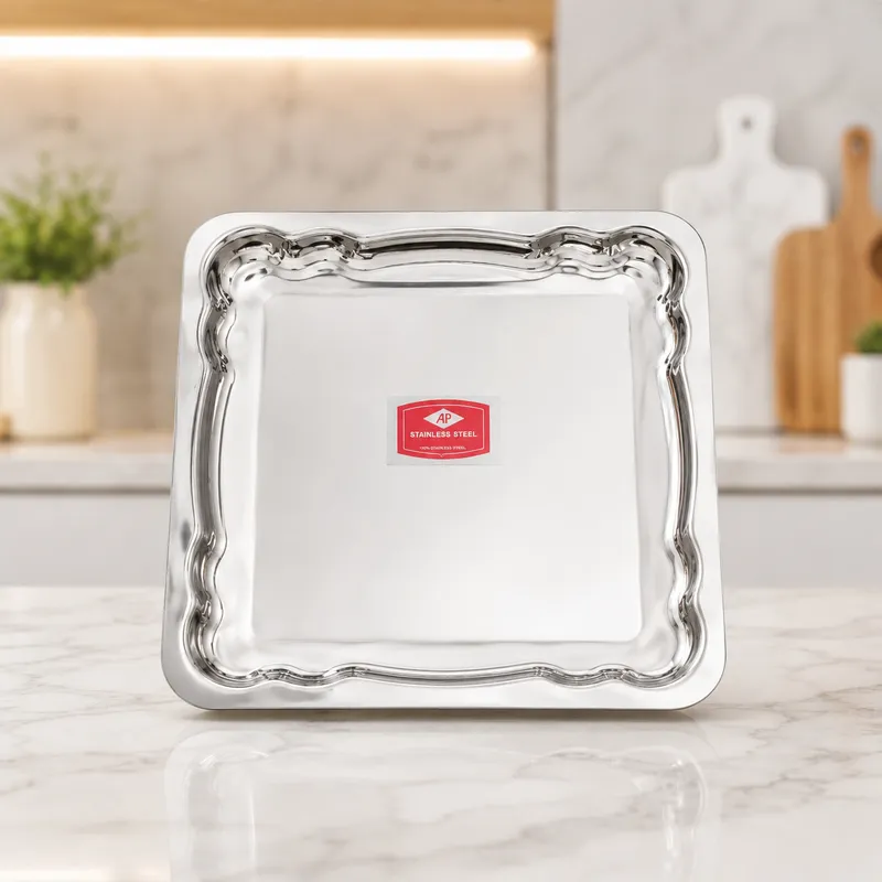 Sản phẩm khay bep con vuong dai dien — Công Ty TNHH Sản Xuất - Thương Mại Inox Hoàng Khang — MST 0312894401