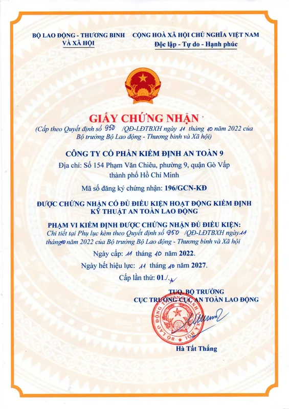 Sản phẩm z4819006797308_793d464110415d7a9c6fd15c2ec3f572 — Công Ty CP Kiểm Định An Toàn 9 — MST 0312927801
