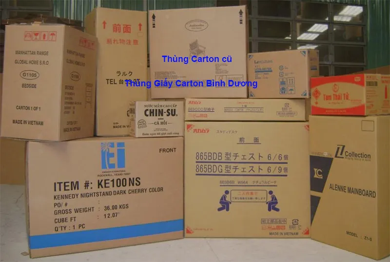 Sản phẩm Thung Carton cu — Công Ty TNHH DV SX TM Bao Bì Lan Anh — MST 0312952678