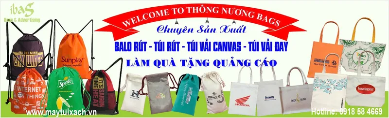Sản phẩm 7 may tui vai canvas — Công Ty TNHH Túi Xách Và Thời Trang Thông Nương — MST 0312975114