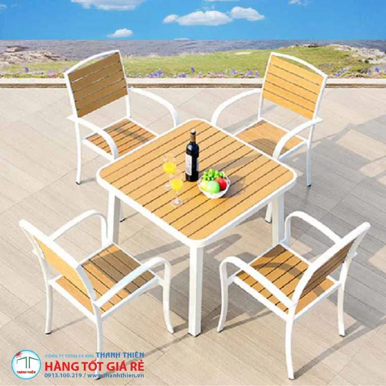 Sản phẩm ban ghe cafe hien dai 053 — Công Ty TNHH Thiết Bị Kỹ Thuật Điện Tân Thiên Hòa — MST 0313025323