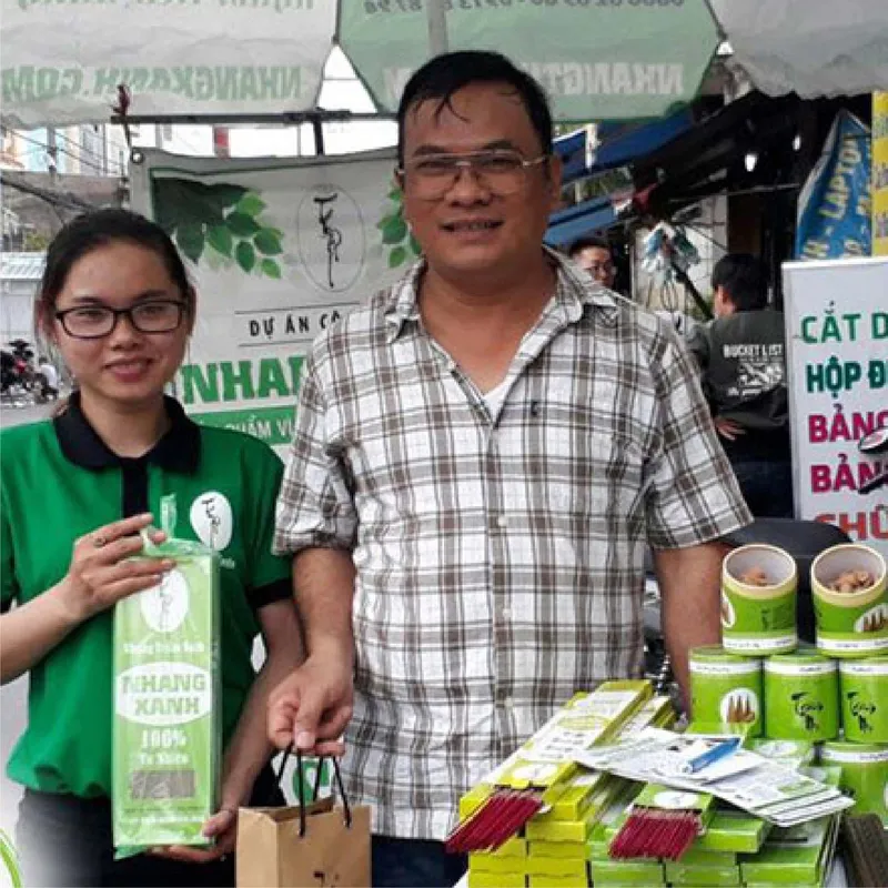 Sản phẩm 18092020 cong dong nhang xanh 01 — Công Ty Cổ Phần Nhang Thiền — MST 0313037061