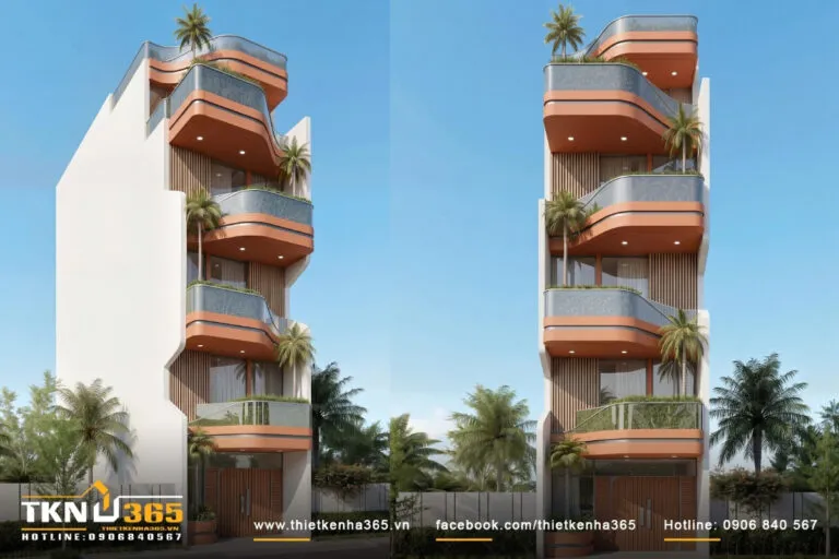 Sản phẩm nha pho 6 tang 6x15m thiet ke mat tien bo cong 768x512 — Công Ty TNHH Thiết Kế Nhà 365 — MST 0313056667
