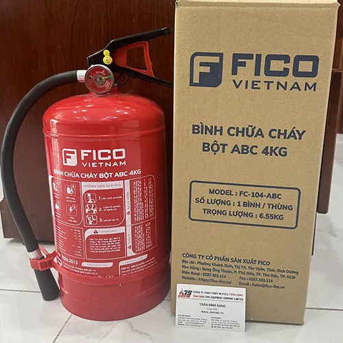 Sản phẩm binh chua chay bot abc 4kg fico image large  — Thiết Bị PCCC Trần Sang - Công Ty TNHH Thiết Bị PCCC Trần Sang — MST 0313095352