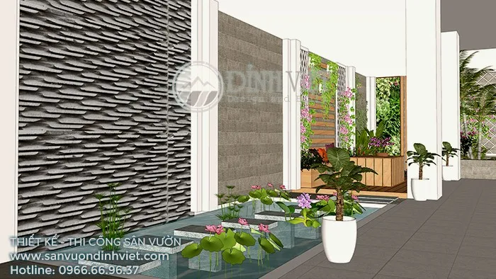 Sản phẩm thiet ke san vuon nha pho dep ho nuoc 5 — Thiết Kế Cảnh Quan VJ-TOP - Công Ty TNHH VJ-TOP — MST 0313108869