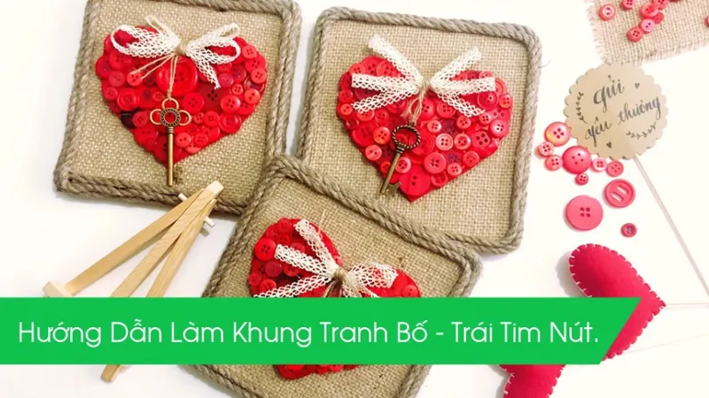 Sản phẩm THUMBNAIL VIDEO tranh bo trai tim nut — Công Ty TNHH Vinacraft — MST 0313140654