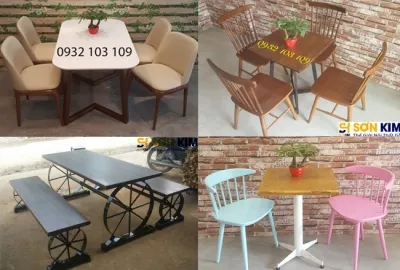 Sản phẩm ban ghe cafe — Công Ty TNHH TM DV Xây Dựng Phát Triển Sơn Kim — MST 0313182439