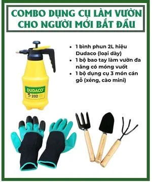 Sản phẩm combo dung cu lam vuon cho nguoi moi bat dau — Công Ty TNHH Làng Hoa Gò Vấp — MST 0313200173