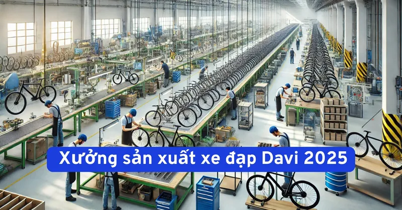 Sản phẩm Xuong san xuat xe dap 2025 1 — Xe Đạp DAVI - Công Ty Cổ Phần Sản Xuất Thương Mại Xe Đạp Và Xe Điện DAVI — MST 0313205083