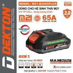 Sản phẩm m21 b2065plus pin 2 5ah danh cho may chan pin pho thong dekton3 247x247 — Công Ty TNHH Thương Mại Sản Xuất TSS — MST 0313227030