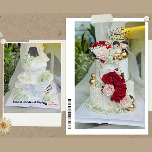 Sản phẩm banh kem cuoi dep — In Thiệp Phú Quý Gia - Công Ty TNHH Thiết Kế - Thương Mại Phú Quý Gia — MST 0313257211
