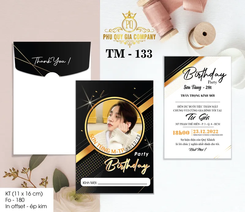 Sản phẩm tm 133 01 — In Thiệp Phú Quý Gia - Công Ty TNHH Thiết Kế - Thương Mại Phú Quý Gia — MST 0313257211