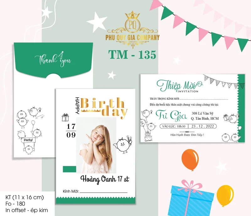 Sản phẩm tm 135 01 — In Thiệp Phú Quý Gia - Công Ty TNHH Thiết Kế - Thương Mại Phú Quý Gia — MST 0313257211