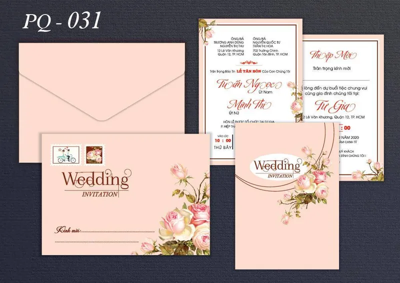 Sản phẩm thiep cuoi hp mau hong — In Thiệp Phú Quý Gia - Công Ty TNHH Thiết Kế - Thương Mại Phú Quý Gia — MST 0313257211