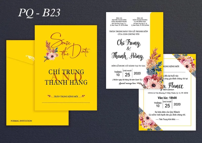 Sản phẩm thiep cuoi mau vang — In Thiệp Phú Quý Gia - Công Ty TNHH Thiết Kế - Thương Mại Phú Quý Gia — MST 0313257211