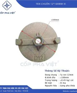 Sản phẩm tan chuon 12x100 xi 247x296 — Công Ty TNHH Phụ Kiện Và Cốp Pha Việt — MST 0313296820