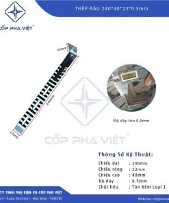 Sản phẩm thep rau tuong 240x0.5 247x296 — Công Ty TNHH Phụ Kiện Và Cốp Pha Việt — MST 0313296820
