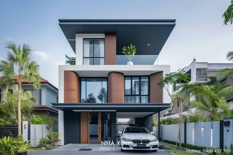 Sản phẩm theme 1724900427 mau biet thu hien dai sang trong khu biet thu thao dien 1 — Nhà Xinh Center - Công Ty Cổ Phần Kiến Trúc Xây Dựng Nhà Xinh — MST 0313328409