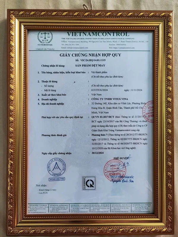 Sản phẩm hop quy 1755935424 — Vải Sợi Vitex Vina - Công Ty TNHH Vitex Vina — MST 0313334138
