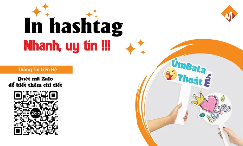 Sản phẩm in hashtag — In Ấn MILIGO - Công Ty TNHH MILIGO — MST 0313340526