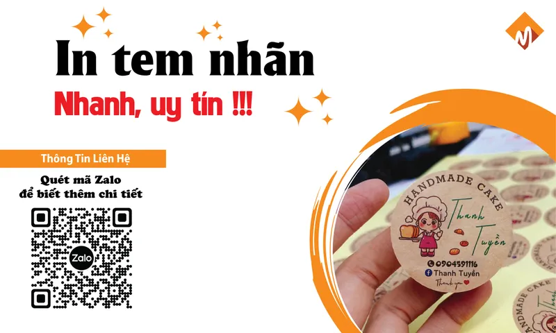 Sản phẩm in tem nhan — In Ấn MILIGO - Công Ty TNHH MILIGO — MST 0313340526